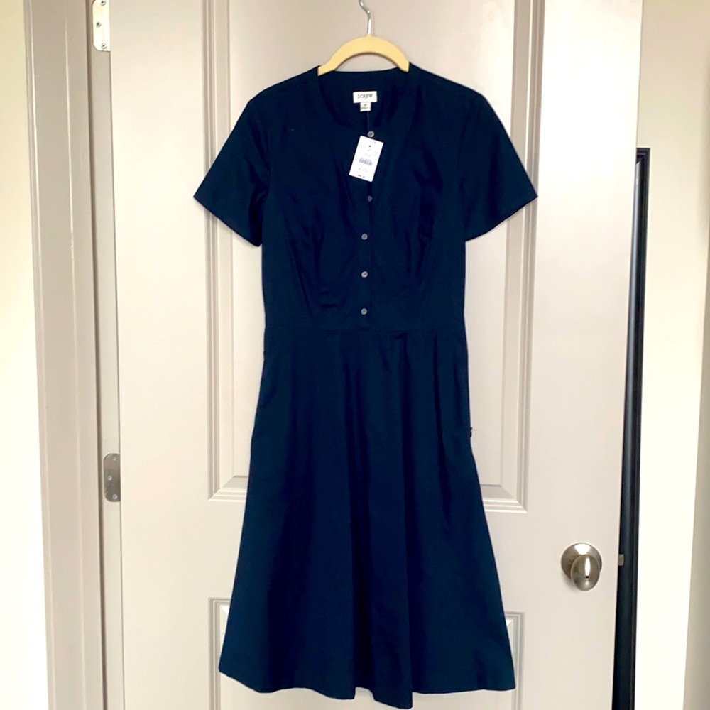 Jcrew navy blue dress - NEW